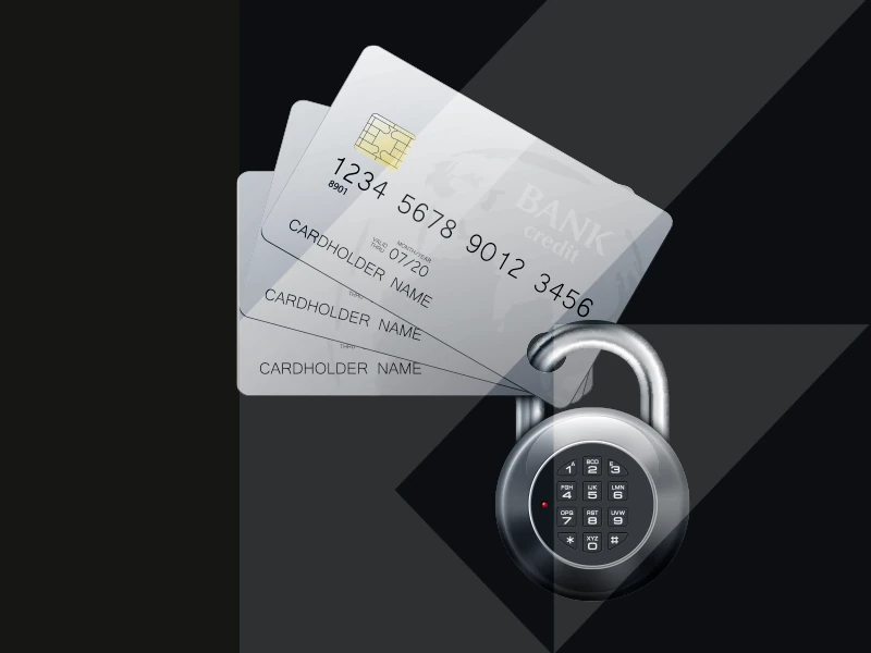 tarjetas bancarias bloqueadas por un candado