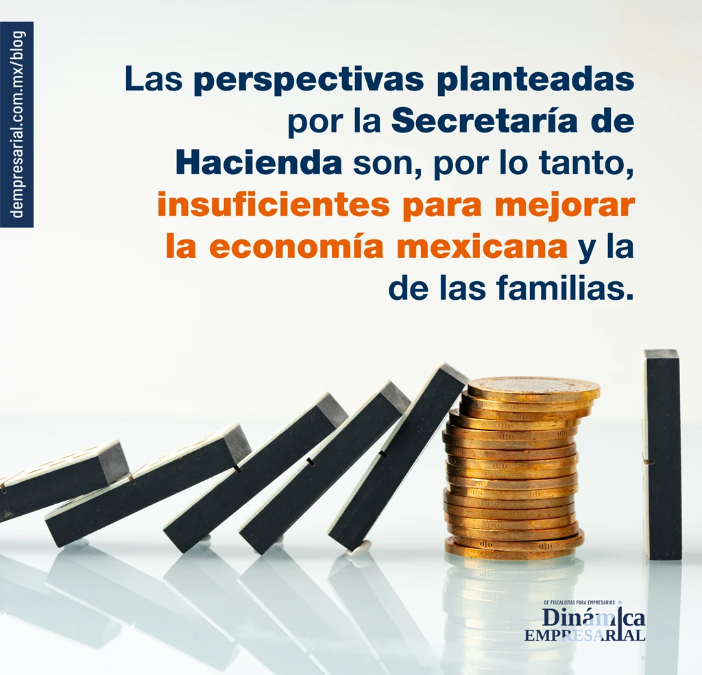 Las perspectivas planteadas por la Secretaría de Hacienda son, por lo tanto, insuficientes para mejorar la economía mexicana y la de las familias.