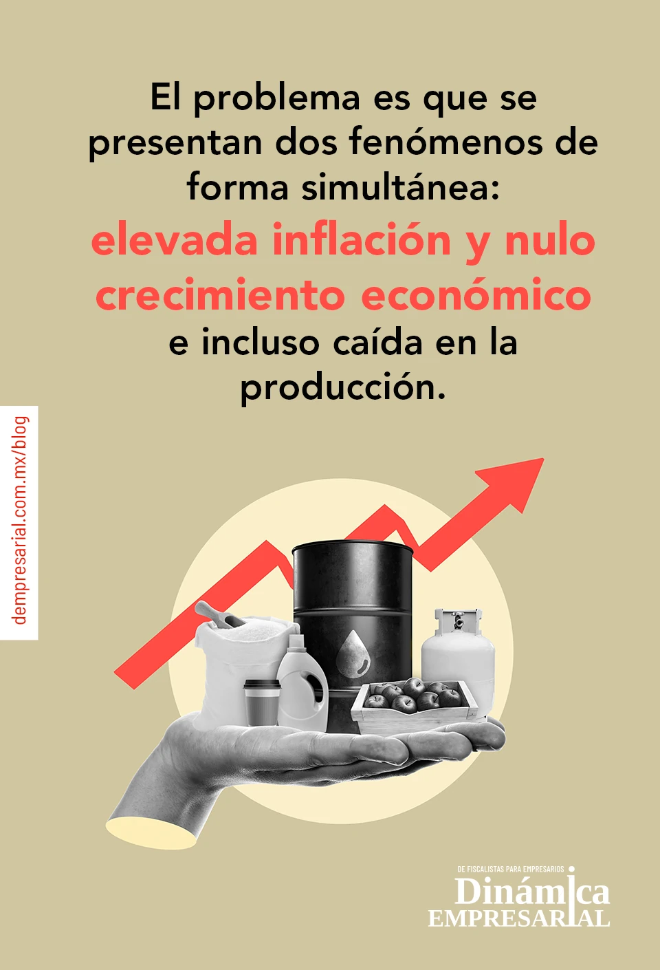 El problema es que se presentan dos fenómenos de forma simultánea: elevada inflación y nulo crecimiento económico e incluso caída en la producción.
