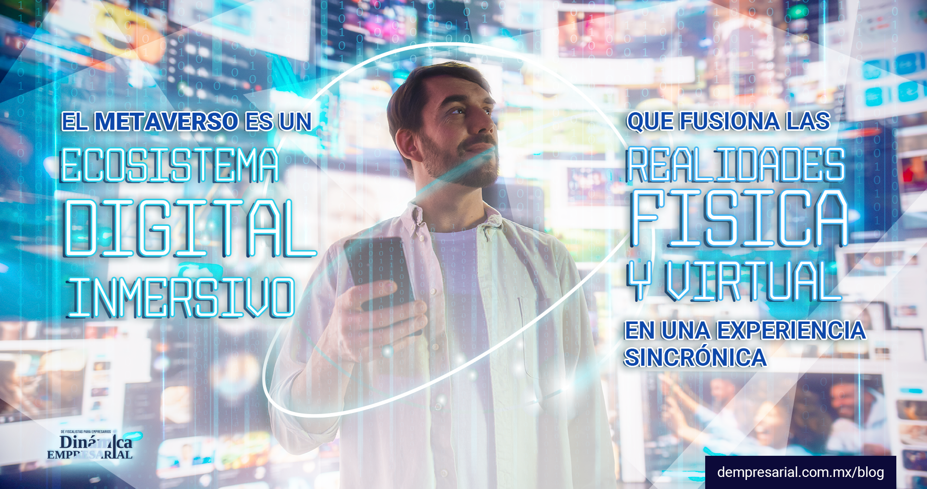 El metaverso es un ecosistema digital inmersivo que fusiona las realidades física y virtual en una experiencia sincrónica.