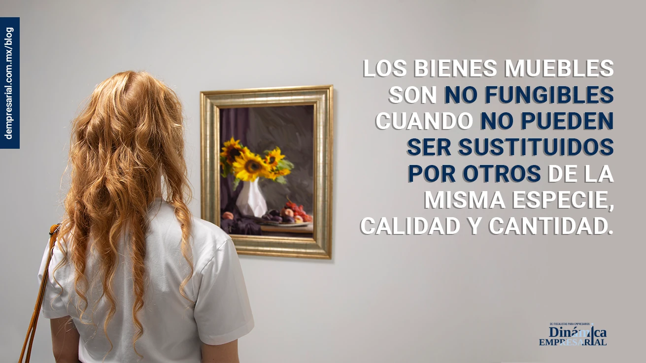 Los bienes muebles son no fungibles cuando no pueden ser sustituidos por otros de la misma especie, calidad y cantidad.