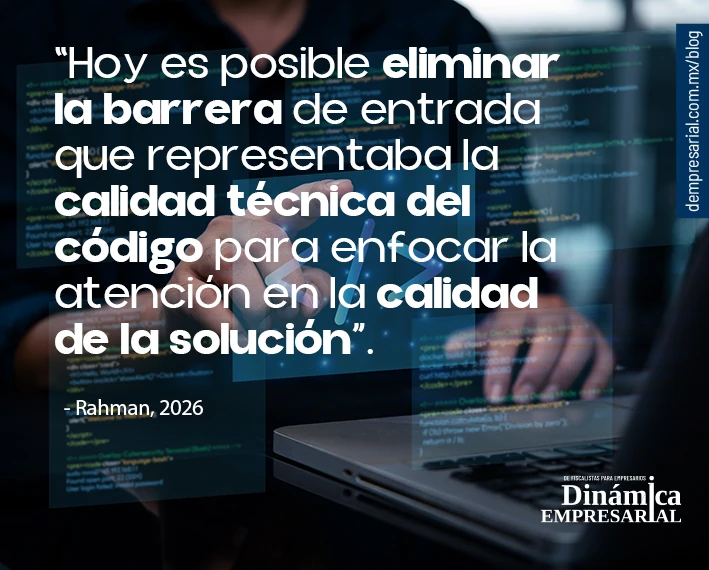 Hoy es posible eliminar la barrera de entrada que representaba la calidad técnica del código para enfocar la atención en la calidad de la solución